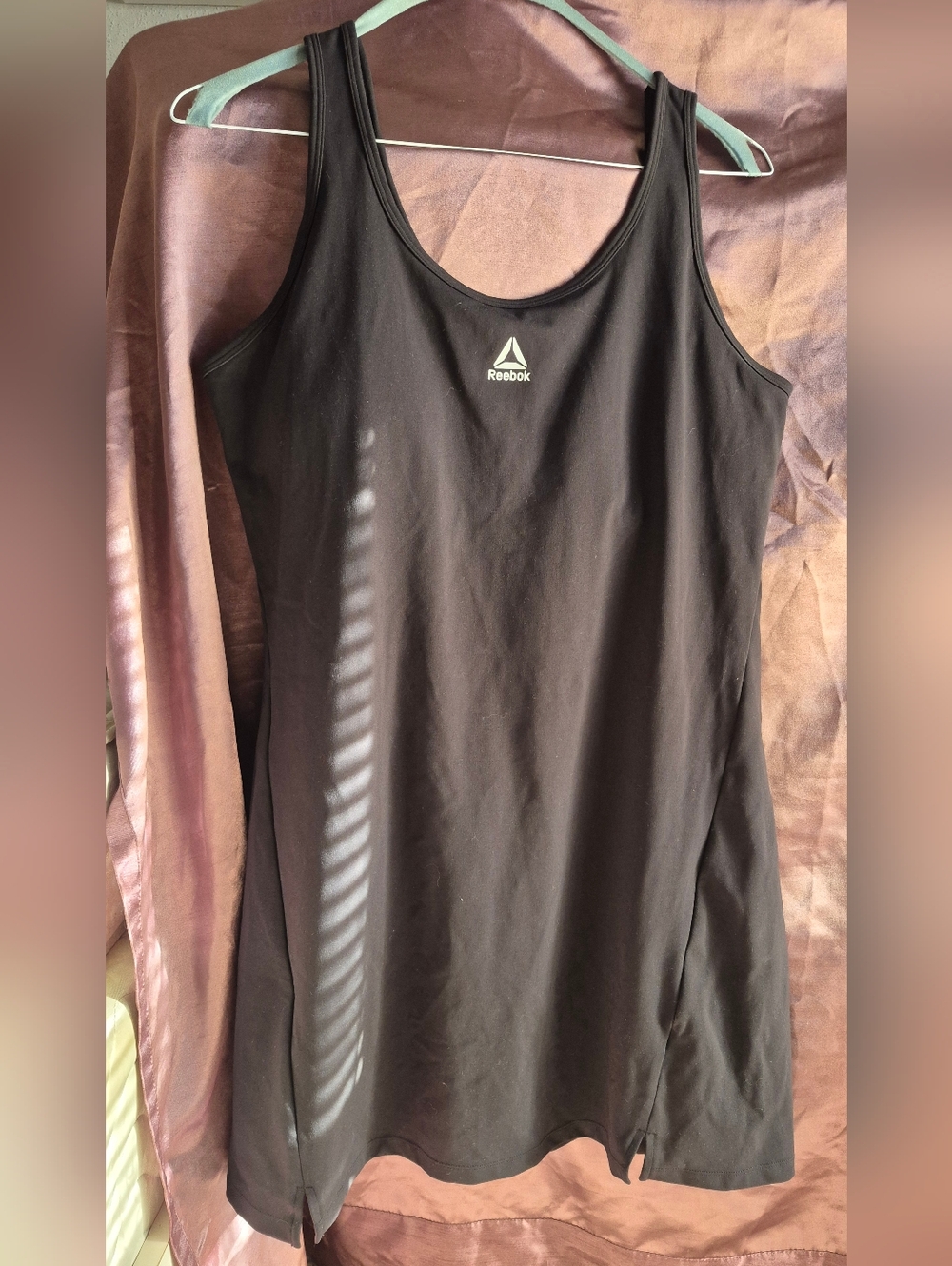 Reebok Athletics Women's Reset Tennis Dress - Black with Built-in Bra & Shorts